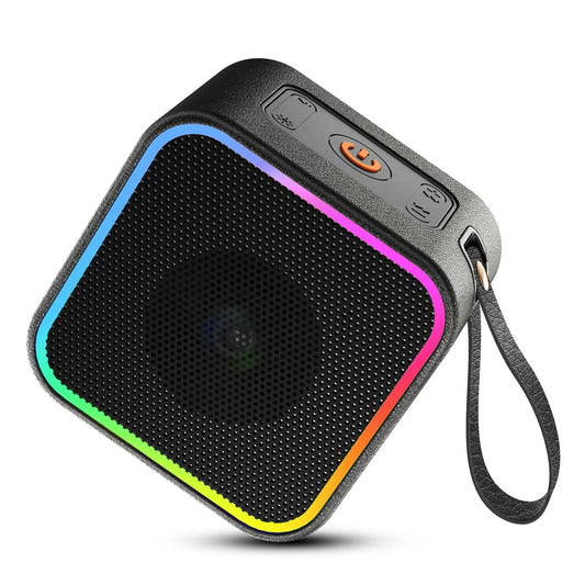 Portable Bluetooth Speaker with Dynamic RGB Lights – 10 H Playtime, HD Sound for Outdoor & Travel