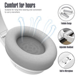 Wireless Over-Ear Bluetooth Headphones with 48h Playtime & Built-in Mic – HiFi Stereo, Foldable Lightweight Design