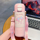 480ml Sanrio Stainless Steel Insulated Water Bottle – Hello Kitty, Kuromi, Cinnamoroll & My Melody