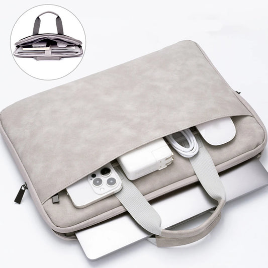 Laptop Sleeve Case with Handle – Shockproof Protective Cover with Accessory Pocket for 13″, 14″, 15″ & 16″ Laptops
