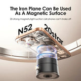Vacuum Magnetic Suction Cup Car Phone Holder – Foldable & Portable Mount for iPhone 16/15/14/13/12