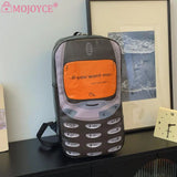 Mobile Phone Shape Fashion Backpack — Large-Capacity PU School Bag for Men, Women & Students