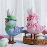 Glowing Bird LED Statue – Cute Cartoon Bird Lamp with Warm Light for Bedroom, Table & Easter Home Décor
