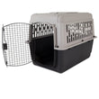 Vibrant Life Medium Pet Kennel (36") – Plastic Travel Dog Crate & Carrier for Pets 50–70 lbs (Grey)