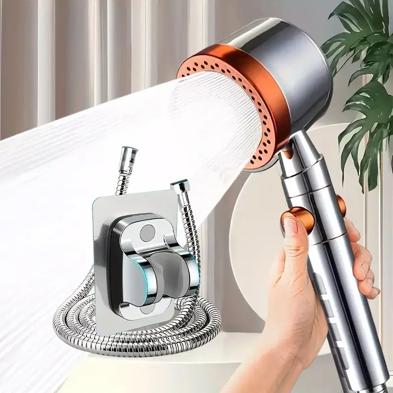 High Pressure 5-Mode Filtered Handheld Shower Head – Water-Saving & One-Button Stop