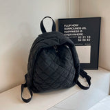 Quilted Nylon Backpack – Unisex Laptop Bookbag for School, Work & Travel 🎒