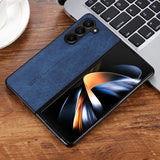 Luxury PU Leather Case for Samsung Galaxy Z Fold 3/4/5/6 – Shockproof Slim Bumper Back Cover with Premium Finish