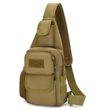 Men’s Casual Outdoor Chest Bag – Multi-Functional Sports Shoulder Messenger with Water Bottle Pouch & Crossbody Design