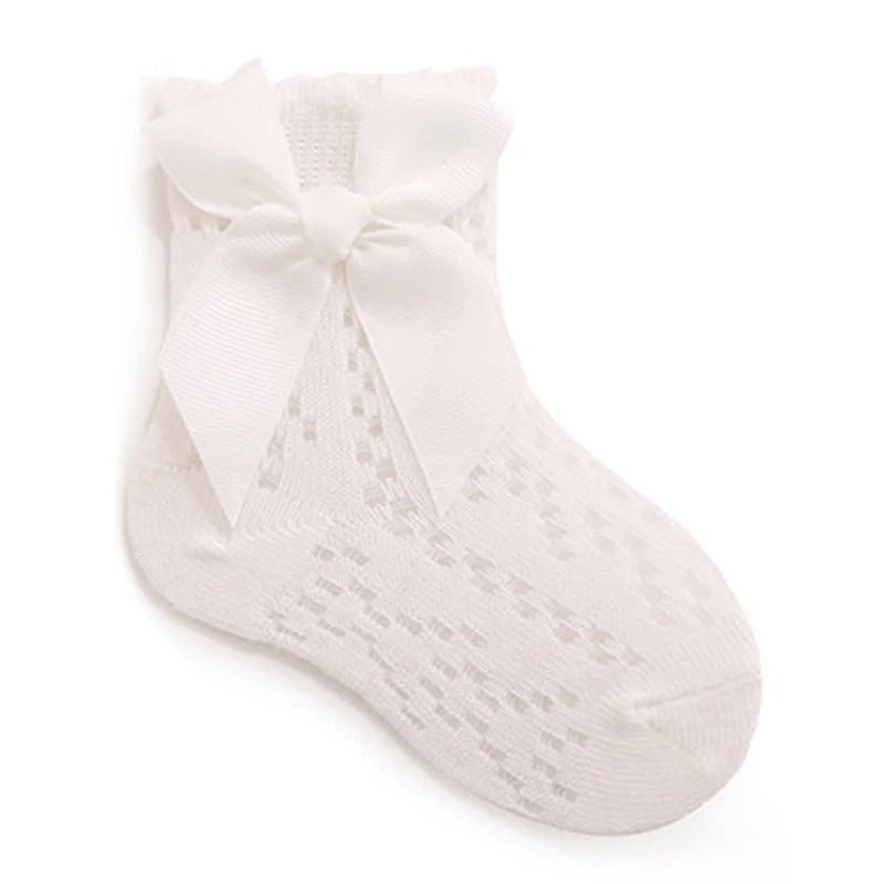 Cute Baby Girls’ Lace Ruffle Socks – Non-Slip Grip Infant & Toddler Socks for Parties, Birthdays & Photoshoots