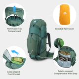 Night Cat 30L Ultralight Hiking Backpack — Internal Frame Outdoor Pack for Men & Women