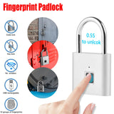Smart Fingerprint Padlock with Tuya APP – Waterproof Portable Anti-Theft Keyless Lock