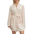 Women’s Elegant Floral Long Sleeve Robe – Belted Lapel-Collar Loungewear with Pockets for Spring & Autumn Nights
