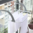 Portable Balcony Clothes Airer – Foldable Extendible Laundry Dryer Rack for Clothes, Nappies & Shoes (Indoor/Outdoor)