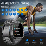 LIGE Outdoor Sports Fitness Smartwatch – 1.96" Screen, Bluetooth Calling, Waterproof, Blood Oxygen Tracking ⌚✨