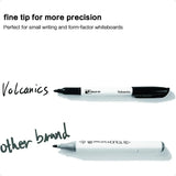 Black Dry Erase Markers Low Odor Fine Whiteboard Markers Thin Box of 12