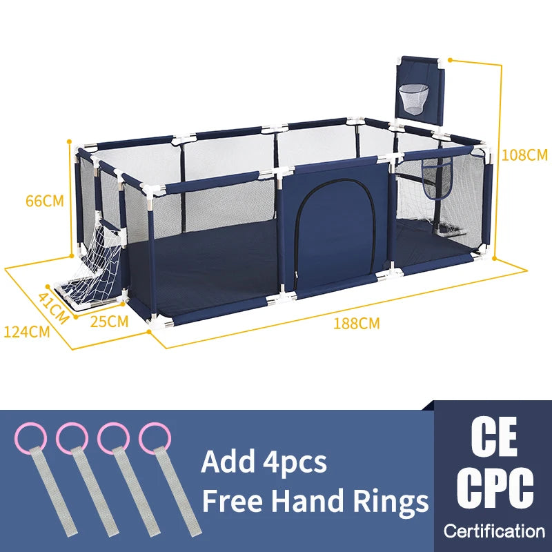 Pangdube Baby Playpen – Safe Activity Fence Playground for Children, Indoor/Outdoor Baby Games Park for 6 Months to 6 Years