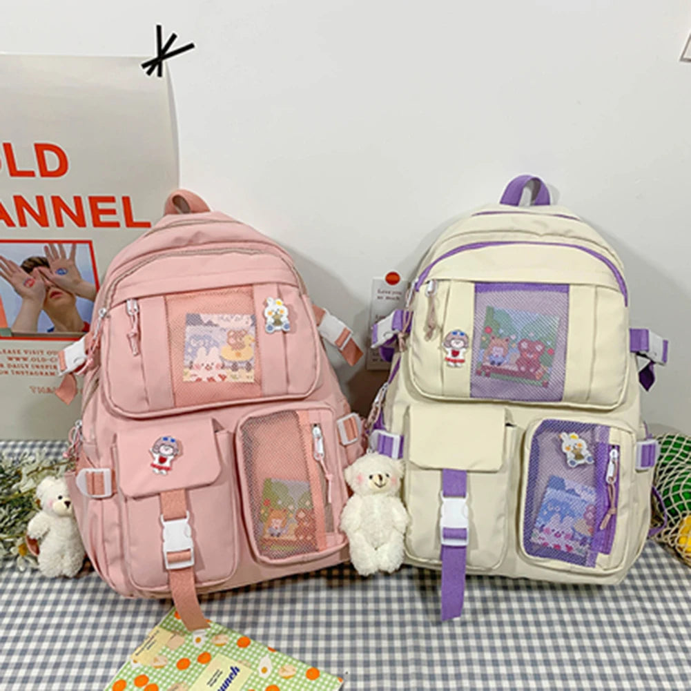 Lightweight School Backpack – Casual Travel Daypack with Handle & Large Capacity 🎒