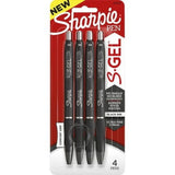 Ultra-Fine 0.38 mm Gel Pens – Smear-Proof Black Ink, Rubber Grip (4-Pack) 🖊️
