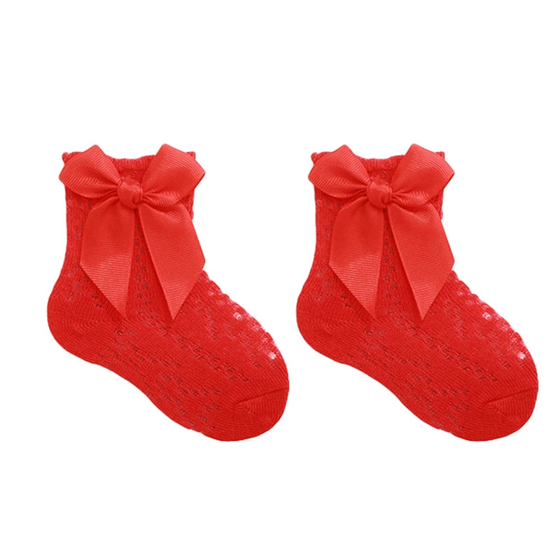 Cute Baby Girls’ Lace Ruffle Socks – Non-Slip Grip Infant & Toddler Socks for Parties, Birthdays & Photoshoots