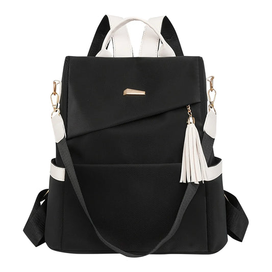 2025 Oxford Cloth Women’s Anti-Theft Backpack — Back Zipper School & Travel Double-Shoulder Bag