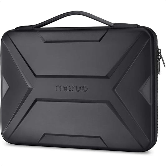 15–16″ Laptop Hard Case – Waterproof Shockproof EVA Protective Bag for HP, Dell & MacBook with Artistic Geometric Design