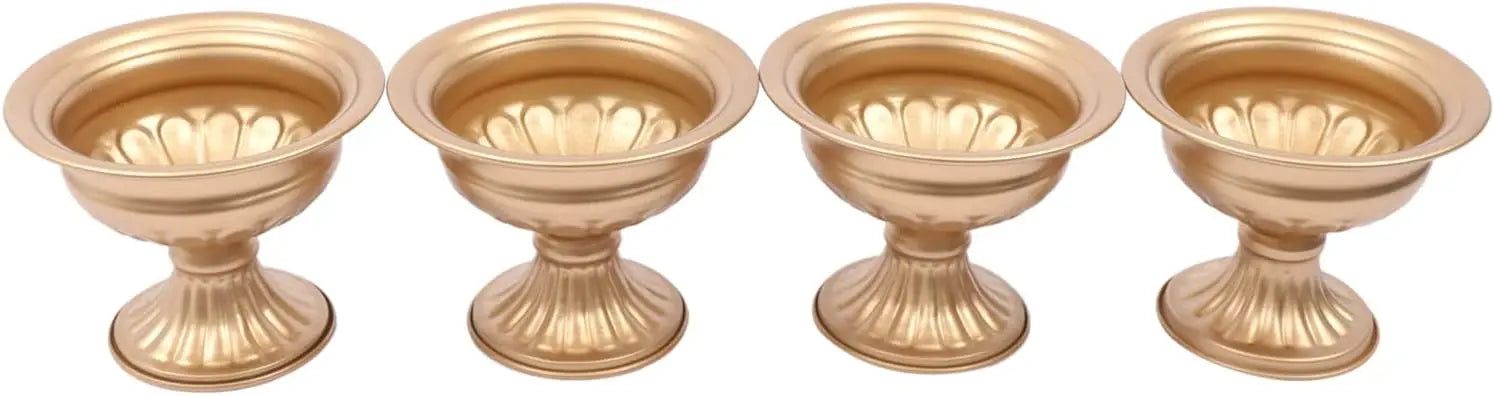 10 Pcs Gold Flower Vases – Elegant Wedding & Event Table Centerpiece Décor for Receptions, Birthdays & Christmas Celebrations