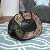 Collapsible Lightweight Cat Carrier with Zipper Lock – Portable Travel Bag for Cats & Kittens with Ventilated Mesh Panels