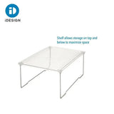 rPET Clear Stacking Shelf – Under Sink & Bathroom Organizer Rack for Countertop Storage
