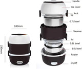 3-Layer Electric Lunch Box 2L – Portable Food Warmer & Bento Heating Container (110V / 200W)