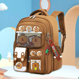 Capybara Kawaii Backpack – Adjustable Strap Multi-Pocket Oxford Cloth Rucksack