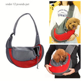 Portable Mesh Pet Shoulder Bag – Breathable Crossbody Cat & Dog Carrier Chest Backpack for Travel & Daily Walking