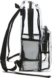 Clear Transparent School Backpack – Water-Resistant PVC Bag with Reinforced Straps | Security-Compliant Student Bookbag