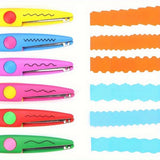 6-Piece Decorative Scissors Set – 5″ Safe Craft Scissors for Scrapbooking & DIY Projects
