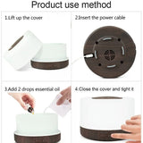 550ml Ultrasonic Essential Oil Diffuser – 7-Color LED Night Light & Cool Mist Humidifier for Home & Bedroom 🌙💧