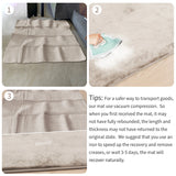 Khaki Water-Repellent Baby Play Mat – Soft Velvet Non-Slip Floor Rug for Crawling & Activities