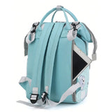 Bear Print Diaper Bag Backpack – Large Capacity Fashion Mommy Bag with Insulated Pockets | Stylish Diaper Backpack for Mom & Dad