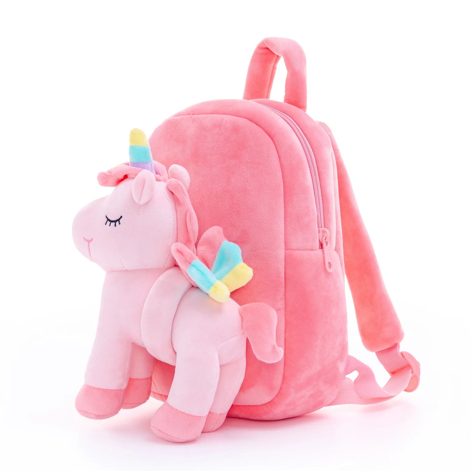 Standing Unicorn Plush Backpack – Cute Kids Bag & Stuffed Animal Toy | Soft Unicorn Backpack Gift for Baby Girls & Toddlers