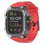 Apple Watch Modification Kit – Transparent Protective TPU Case + Strap for Ultra, Series 9/8/7/6/5/4 (45mm/44mm/49mm)