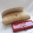 Wheat Straw Woven Clutch — Bohemian Summer Beach Envelope Bag for Women