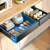 Carbon-Steel Pull-Out Cabinet Organizer – Slide-Out Drawers for Kitchen, Bathroom & Pantry