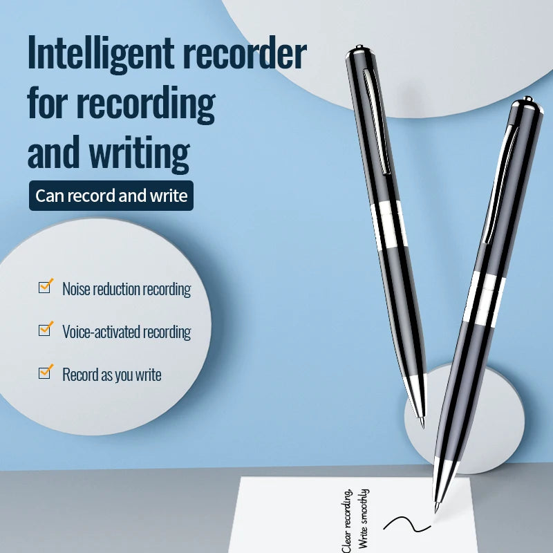 Digital Voice Recorder – One-Click Recording, USB Flash Drive, MP3 Player, 32GB/64GB Dictaphone