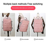 35L Waterproof Travel Backpack for Women – Dry & Wet Separation Laptop Bag with USB Charging Port
