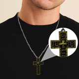 Cross Necklace with Secret Compartment – Gothic Punk Hip-Hop Pendant with Hidden Chamber, Old Cross Design Jewelry for Men & Women