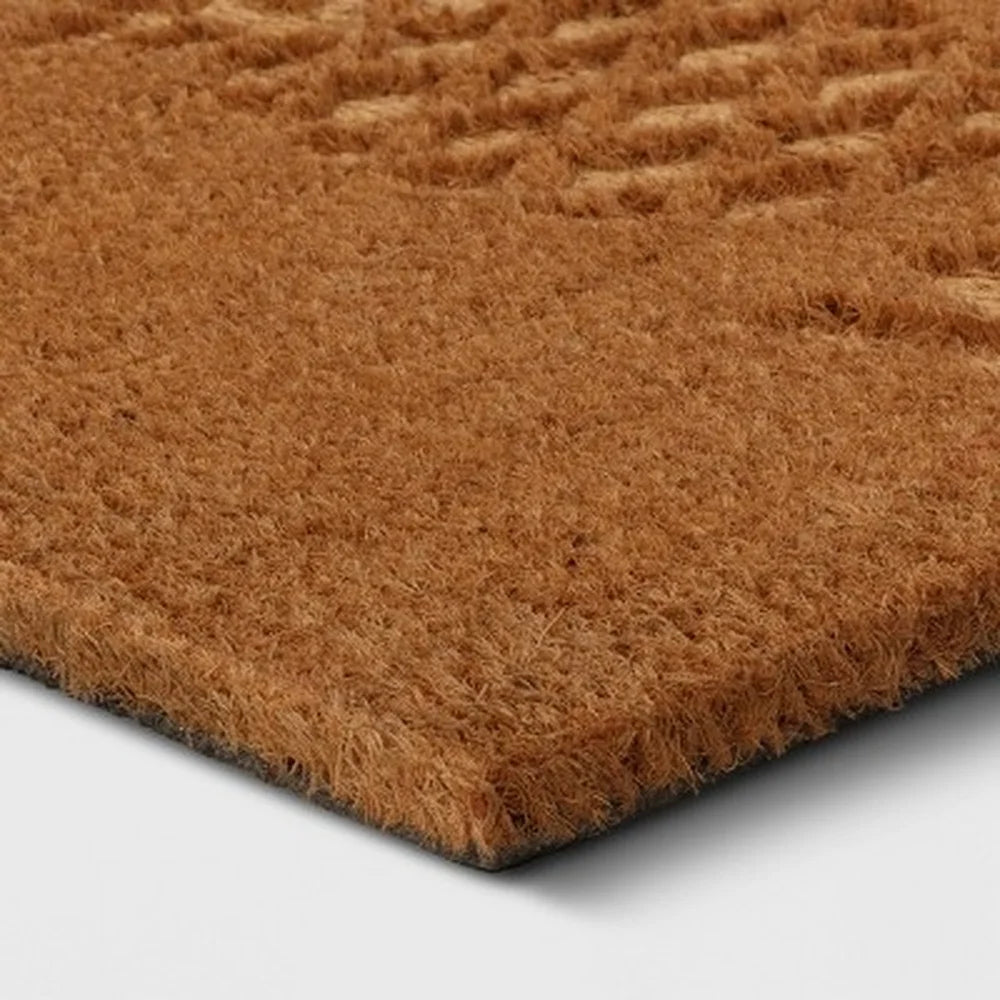 Welcome Pineapple Doormat – Outdoor Coir Mat with Tropical Design (30 × 18 inches, Medium Pile)
