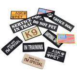 12-Piece Tactical Patch Bundle – Personalized Name ID Tags & Stickers for Dog Vest, Harness & Collar”
