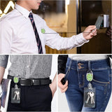 🪪 ID Badge Holder with Lanyard & Retractable Reel – Keychain Clip, Name Tag & Card Holder for Office & Work