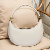 Trendy Half-Moon Shoulder Bag with Hasp Closure – Soft Designer Underarm & Casual Clutch Purse (113 chars)