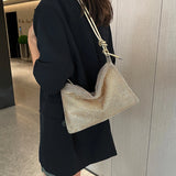 Women’s Diamond Rhinestone Shoulder Bag – Chic Elegant Tote Handbag with Adjustable Strap