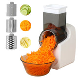 Multi-Function Electric Cheese Grater & Vegetable Slicer – 5-in-1 Shredder, Spiralizer & Salad Maker