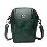Women’s Retro PU Crossbody Bag — Waterproof Scratch-Resistant Phone Wallet Messenger Purse
